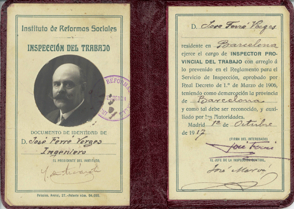 Documento de identidad Jose Ferre Verges